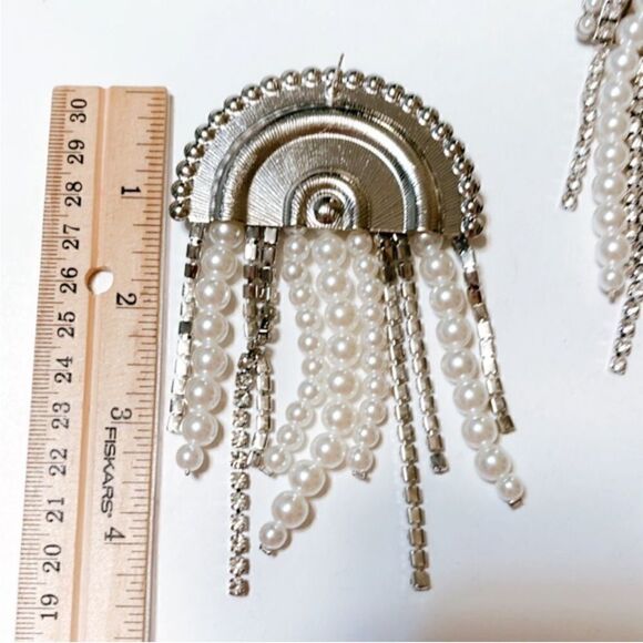 Pearl Flower Earrings N1445 - Picture 6 of 7